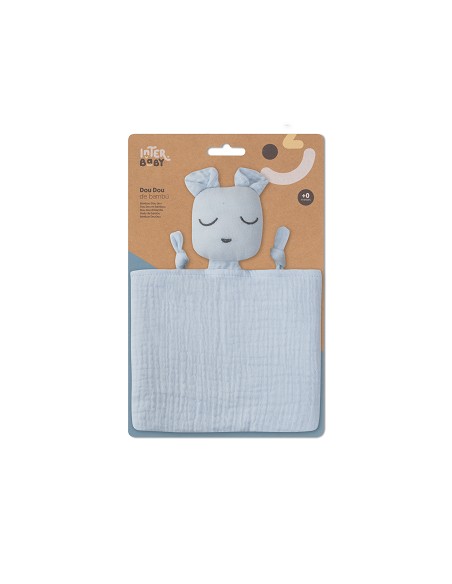 Dudu Muselina  Modelo Oso Azul Grisaceo