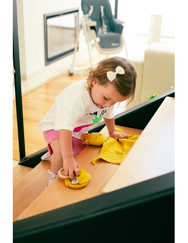 Dudu Muselina  Modelo Oso Azul Grisaceo