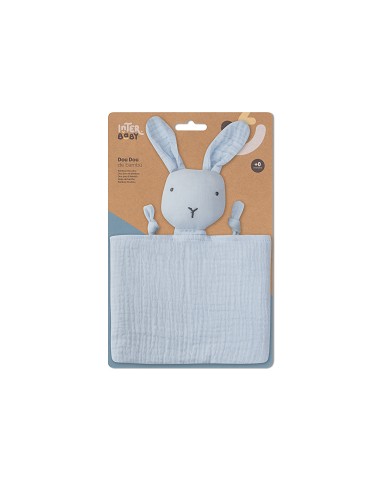 Dudu Muselina  Modelo Conejo Azul Grisaceo