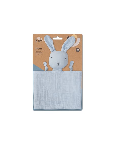 Dudu Muselina  Modelo Conejo Azul Grisaceo