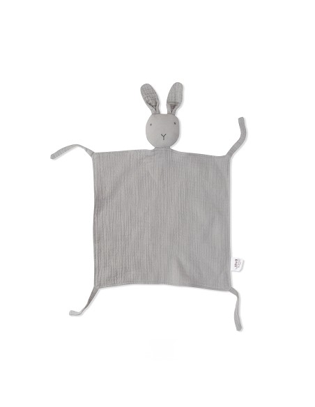 Dudu Muselina  Modelo Conejo Gris Petroleo