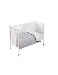 Cuna Monet Premium+Coordinado Universo Gris