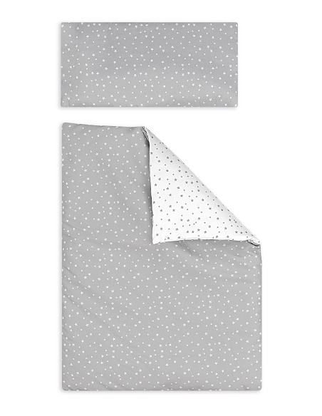 Cuna Monet Premium+Coordinado Universo Gris