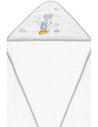Capa de Baño Counting Sheep Mickey Bco/Gris