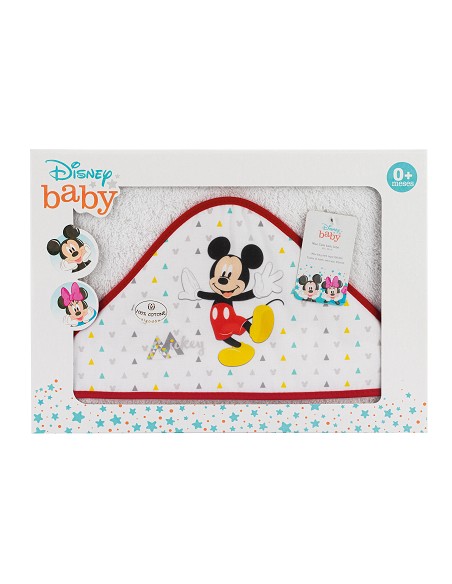 Capa de Baño  Mod Geo Mickey Bco/Rojo