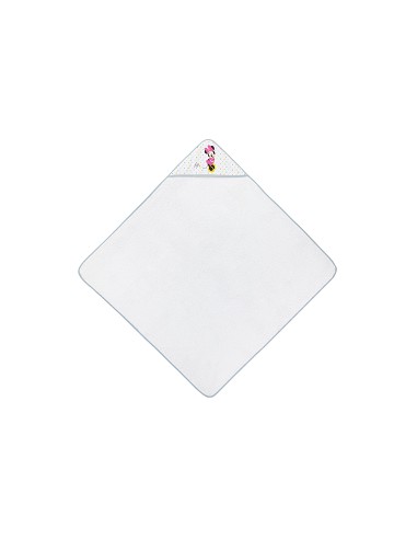 Capa de Baño  Mod Geo Minnie Bco/Gris