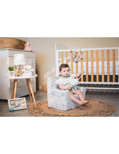 Set Sonajeros Para Pies y Muñecas Mod Osito Gris