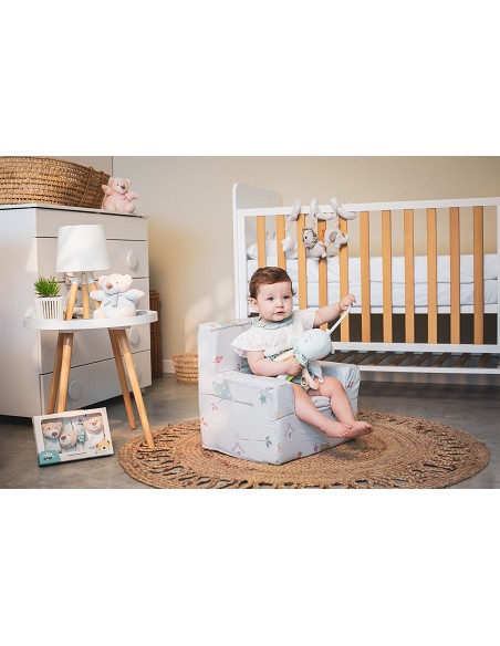 Set Sonajeros Para Pies y Muñecas Mod Osito Gris