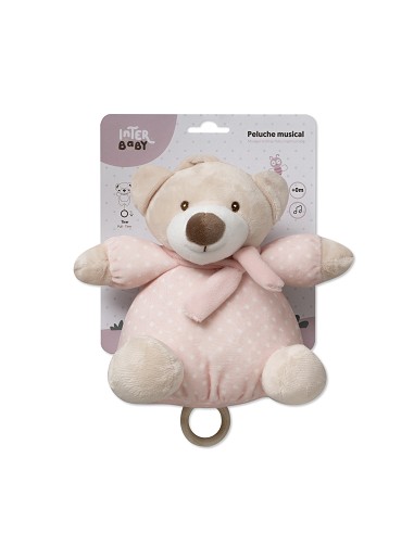 Peluche Musical Mod Osito Rosa