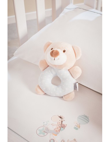 Sonajero Peluche Mod Osito Rosa