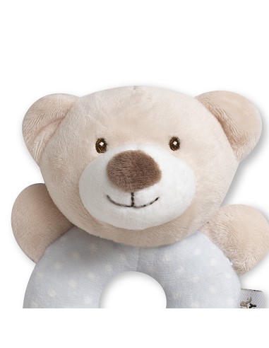 Sonajero Peluche Mod Osito Gris