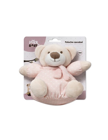 Peluche Grande Sonajero Mod Osito Rosa