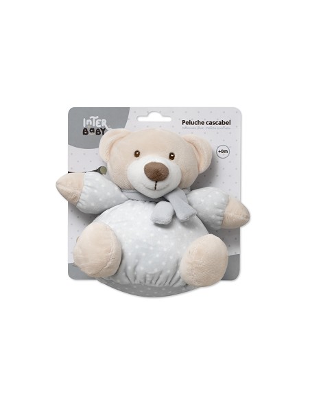 Peluche Grande Sonajero Mod Osito Gris