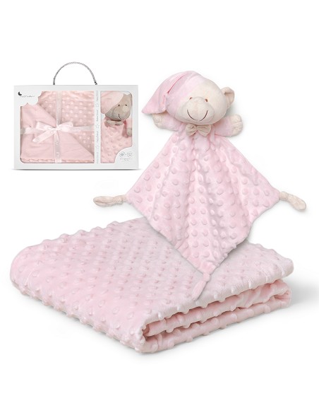 Manta Burbuja + Dou Dou Mod Osito Rosa