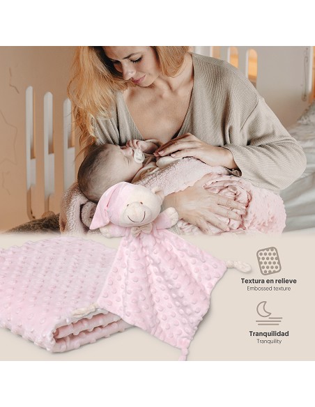Manta Burbuja + Dou Dou Mod Osito Rosa