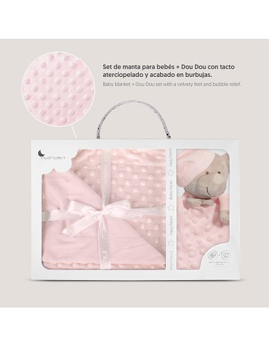 Manta Burbuja + Dou Dou Mod Osito Rosa