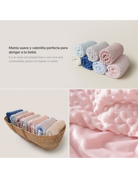 Manta Burbuja + Dou Dou Mod Osito Rosa