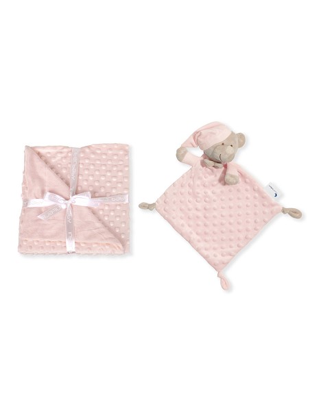 Manta Burbuja + Dou Dou Mod Osito Rosa