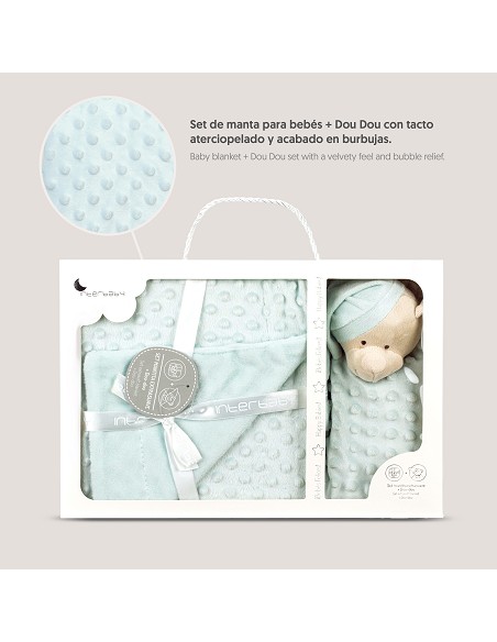 Manta Burbuja + Dou Dou Mod Osito Verde