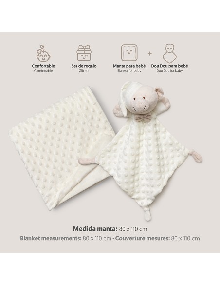 Manta Burbuja + Dou Dou Mod Osito Beig