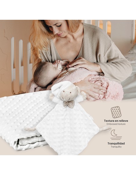 Manta Burbuja + Dou Dou Mod Osito Blanco