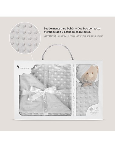 Manta Burbuja + Dou Dou Mod Osito Gris