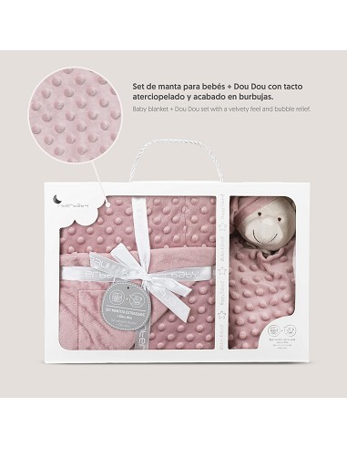 Manta Burbuja + Dou Dou Mod Osito Rosa Maquillaje