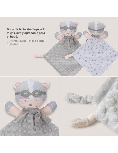 Manta Borreguillo Mod Paracaidista+Dou-Dou  Mod Paracaidista Gris