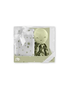 Peluche+Manta Mod Pulpo Verde