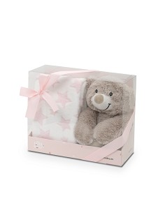 Peluche+Manta Estrella Bear Rosa