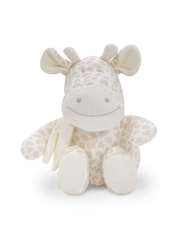 Set Peluche Crochet Jirafa+Manta Estrella Beig