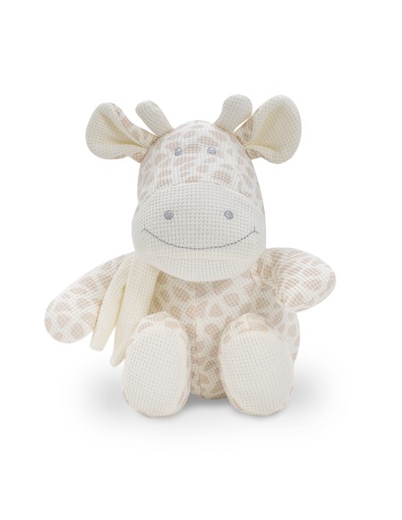 Set Peluche Crochet Jirafa+Manta Estrella Beig