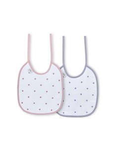 Pack 2 Baberos Rosa/Gris