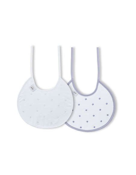 Pack 2 Baberos Bco/Gris