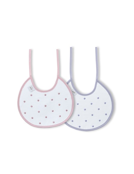 Pack 2 Baberos Rosa/Gris