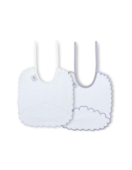 Pack 2 Baberos Bco/Gris