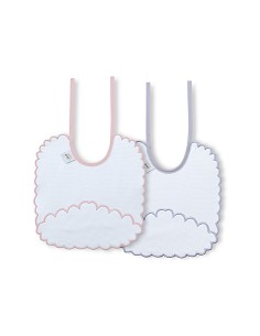Pack 2 Baberos Rosa/Gris