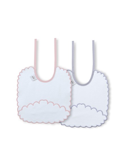 Pack 2 Baberos Rosa/Gris