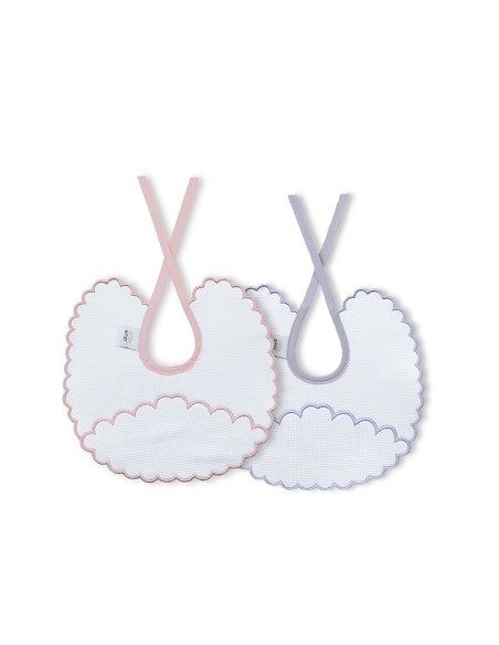 Pack 2 Baberos Rosa/Gris