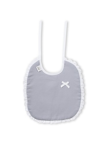 Pack 2 Baberos Bco/Gris