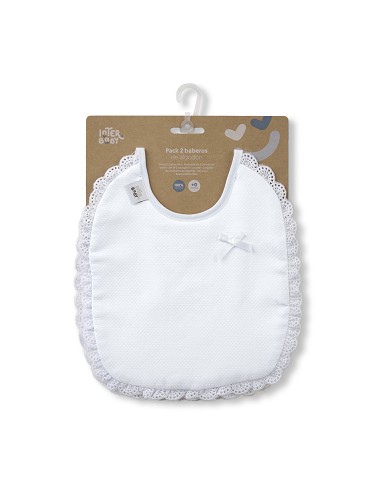 Pack 2 Baberos Bco/Gris