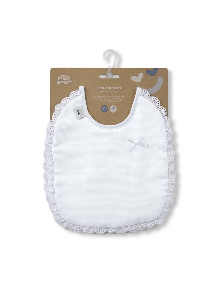 Pack 2 Baberos Bco/Gris