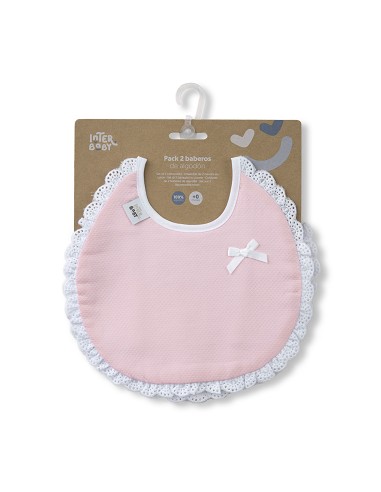 Pack 2 Baberos Rosa/Gris
