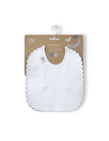 Pack 2 Baberos Bco/Gris