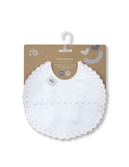 Pack 2 Baberos Bco/Gris