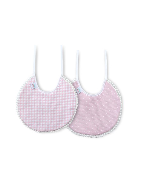 Pack 2 Baberos Rosa