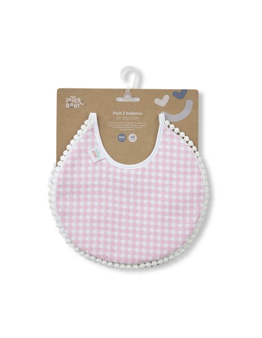 Pack 2 Baberos Rosa