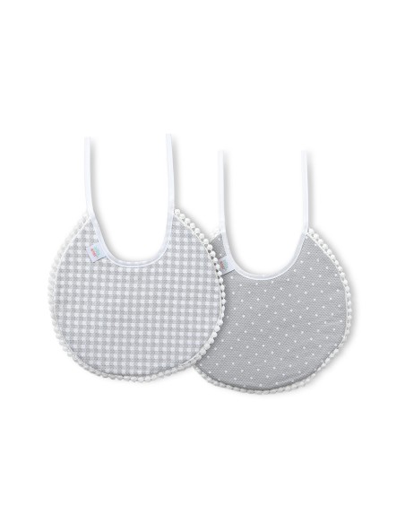 Pack 2 Baberos Gris