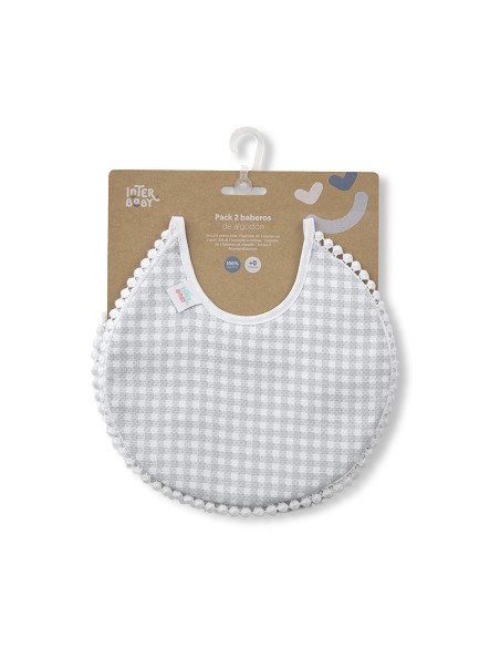 Pack 2 Baberos Gris
