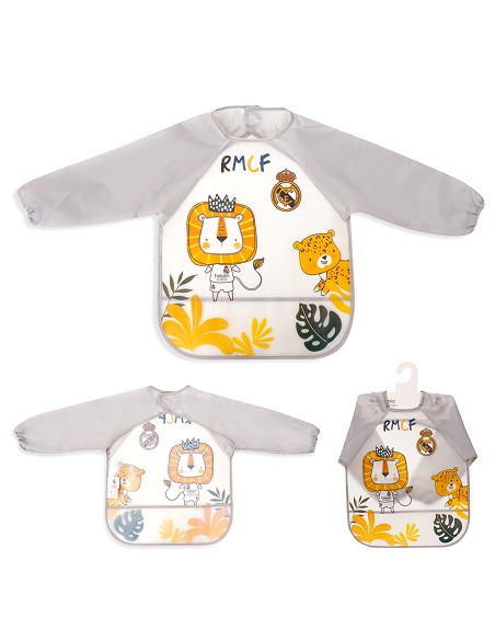 Babero Mangas Real Madrid Gris